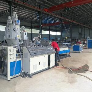 HEPE PP plastic double wall corrugated pipe production line