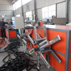 PE PP PVC plastic single wall corrugated pipe production line